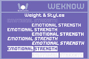 Emotional Strength font, a Sans Serif Font by weknow (Thumbnail 7 of 8)
