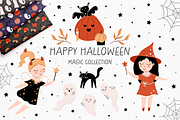 Happy Halloween - Magic Collection, a Seasonal Illustration by roskque (Thumbnail 1 of 9)