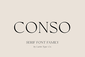 Conso Serif Font Family