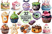Whimsy Halloween Bakery Clipart, an Illustration by Pixels.Craft (Thumbnail 1 of 7)
