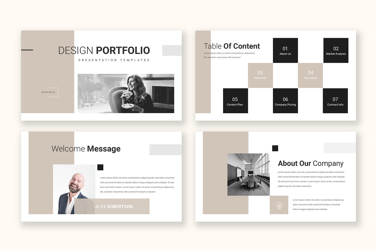 Portfolio Presentation Template, a Presentation Template by Pixelpick (Photo 2 of 4)