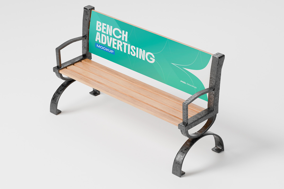 Bench Advertising Mockup, an Advertising Mockup by Budogol Studio (Photo 4 of 4)