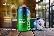 330 ml Energy Drink Can Mockup Set, a Packaging Mockup by PrimeMockup (Thumbnail 8 of 11)