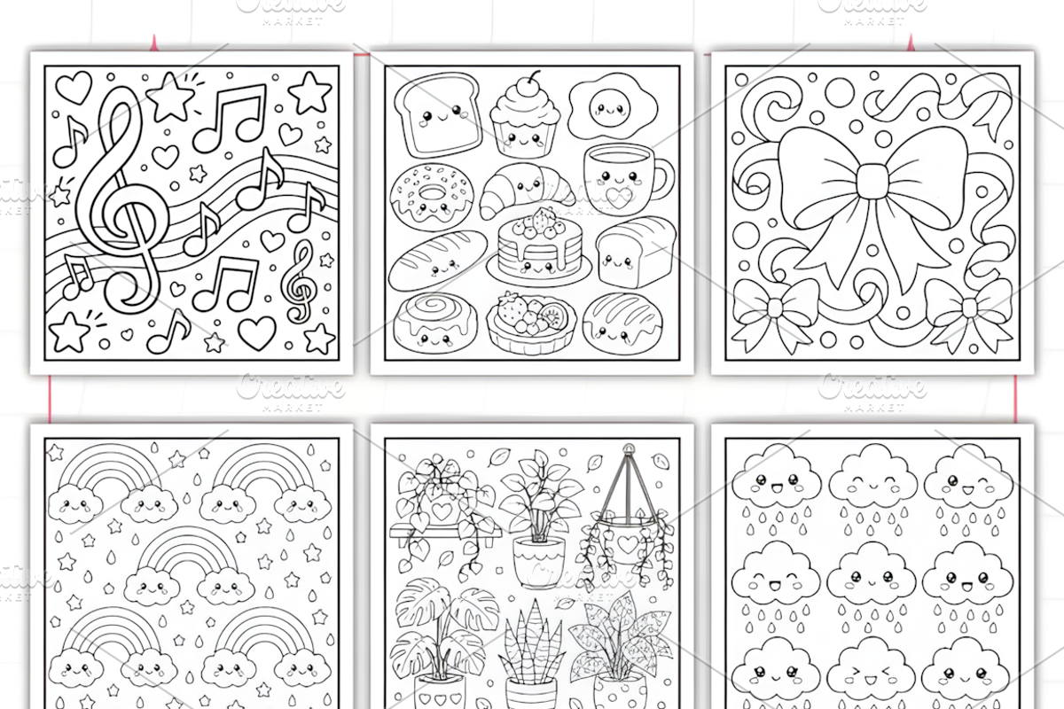 Bold Easy Pattern Coloring Book, a Decorative Illustration by Design Station (Photo 3 of 3)