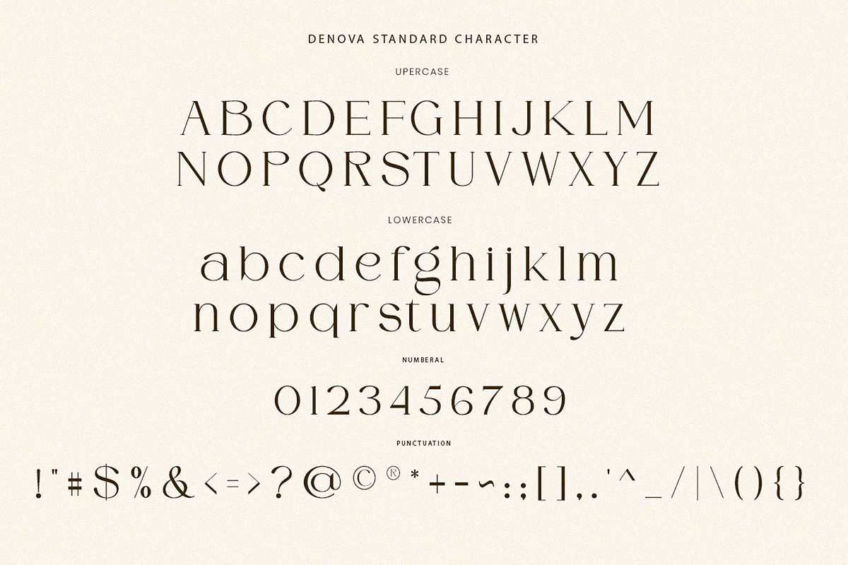 DENOVA // Elegant Luxury Font, a Serif Font by ToniStudio (Photo 8 of 10)