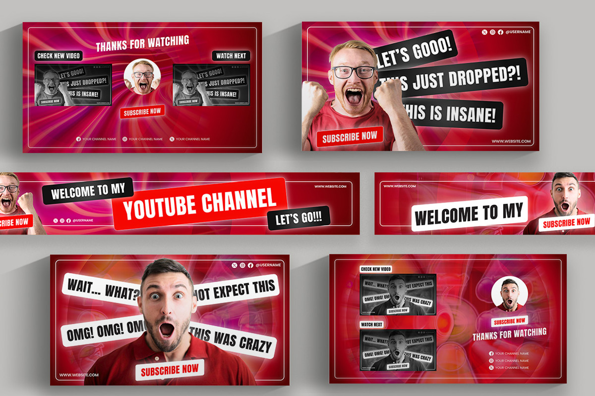 Reaction Youtube Template & Canva Te, a Social Media Template by Attype (Photo 3 of 5)