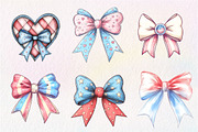 4th of July Bow Sublimation Bundle, an Illustration by CreationArt (Thumbnail 2 of 6)