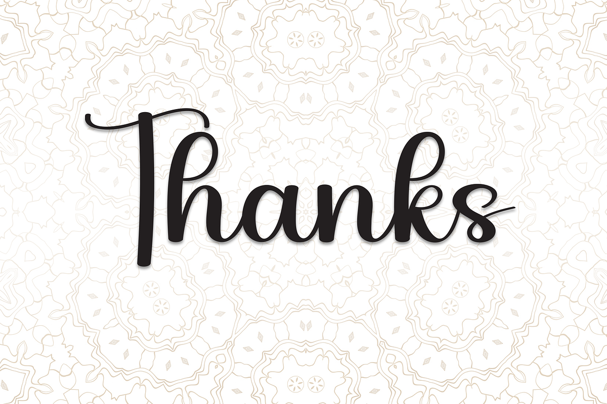 Mandala | Script Font, a Handwritten Font by Scratchones (Photo 9 of 9)