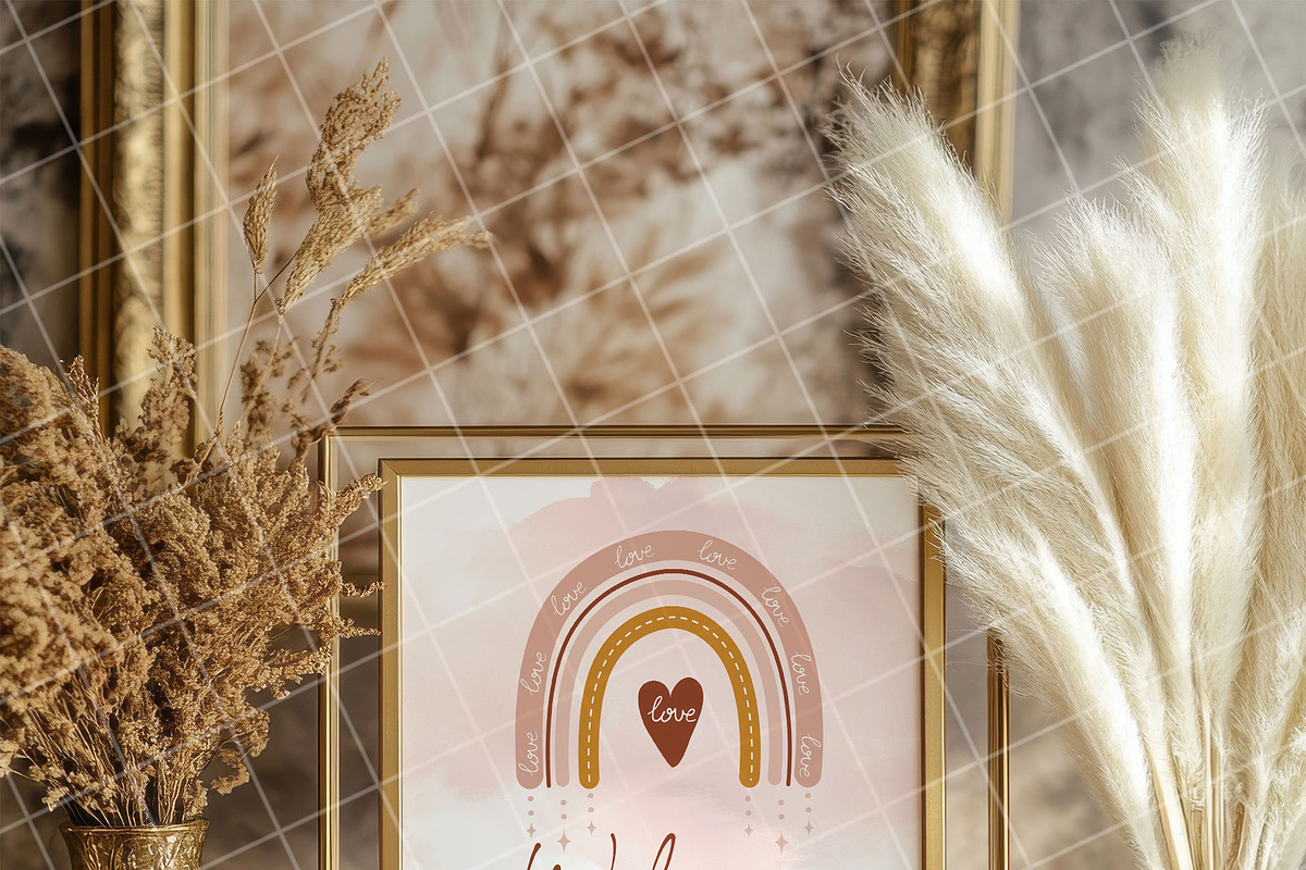 Boho 8x10 table sign number mockup, an Advertising Mockup by Blush Roses Print (Photo 3 of 8)