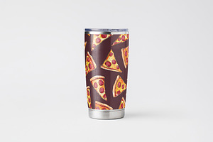 10 Pizza Slice Seamless Patterns