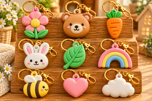 9 Adorable Keychain 3D STL, an Object 3D Model by Layerology