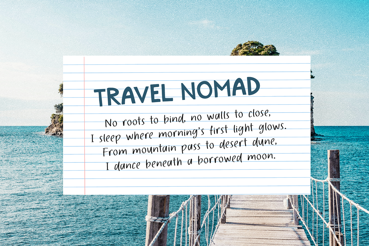 Handwritten Sans Outline Display, a Handwritten Font by Kaya Fonts (Photo 9 of 24)