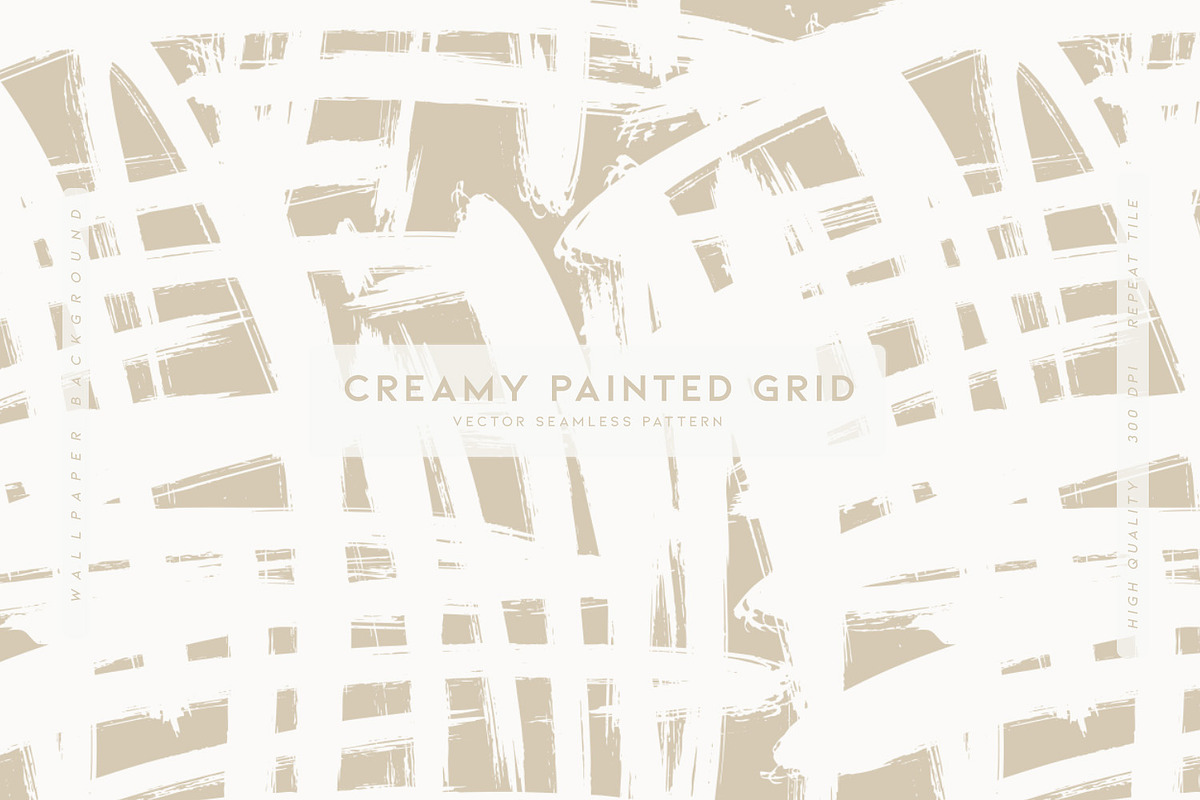 Creamy Painted Grid, a Wallpaper Graphic by MalyskaStudio (Photo 1 of 6)