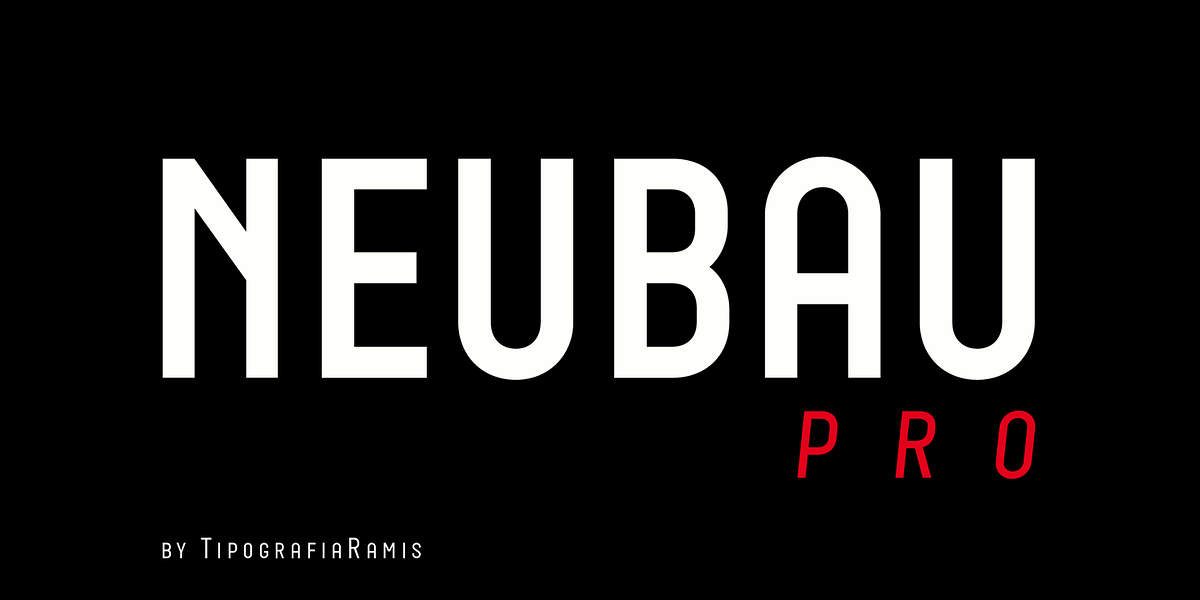 Neubau Pro, a Sans Serif Font by TipografiaRamis (Photo 1 of 11)