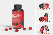 Supplement Bottle Packaging Mockup., a Packaging Mockup by AndikaGraphic (Thumbnail 1 of 5)