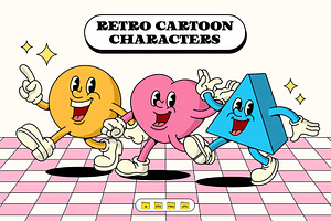 Retro Cartoon Characters - Vol.04