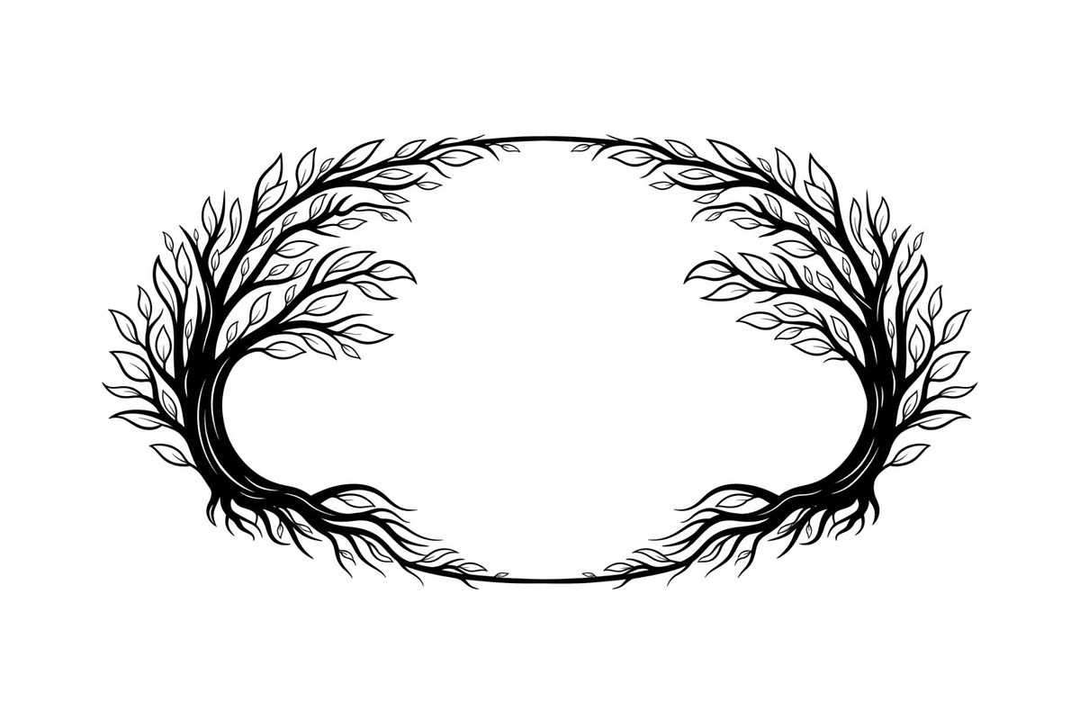 Nature Wreath Frame Vector Bundle, an Illustration by jahid234 (Photo 33 of 51)