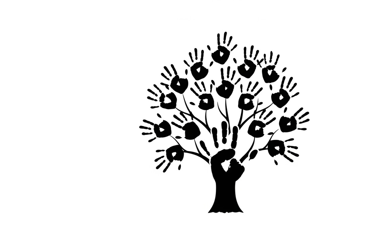 family handprint tree silhouette, an Illustration by Amazin_art (Photo 23 of 29)