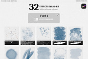 BUNDLE Watercolor Procreate Brushes, a Brush Add-On by Les Frolova (Thumbnail 12 of 17)