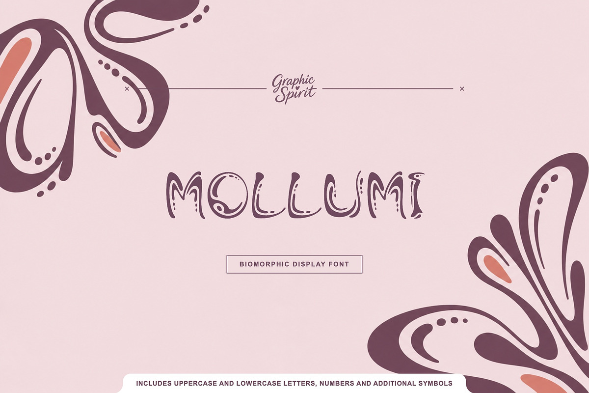 Mollumi Biomorphic Contour Font, a Blackletter Font by Graphic Spirit (Photo 1 of 8)