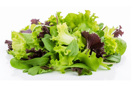 Lettuce leaves isolate on white, a Food & Drink Photo by yanadjana