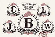 Coastal Cowgirl Monogram SVG Bundle, a Graphic by TanchaArt (Thumbnail 1 of 10)