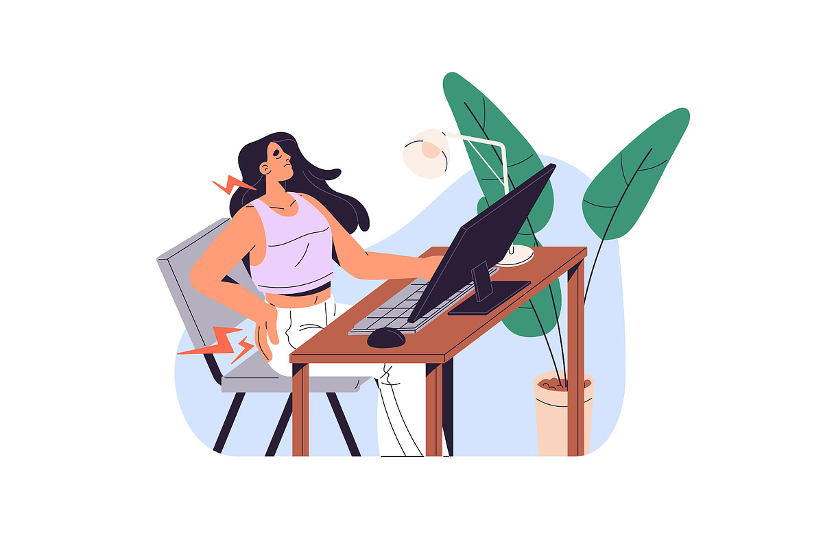 People focused, concentrated at work, a Person Illustration by PaperTrident (Photo 4 of 13)