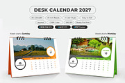 Printable Desk Calendar 2027, a Stationery Template by MstArtwork (Thumbnail 3 of 5)
