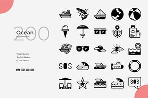 ocean Duotone Icons, a Duotone Icon by Bloodline