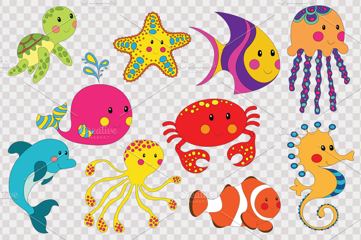Sea creatures Toddler coloring book, a Brochure Template by Lidiebug (Photo 4 of 4)