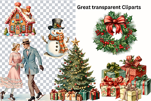 Vintage Christmas Clipart