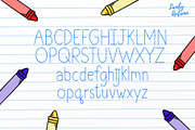 Crayon Font | Handwriting Font, a Handwritten Font by LivelyAutumn11.11 (Thumbnail 2 of 4)
