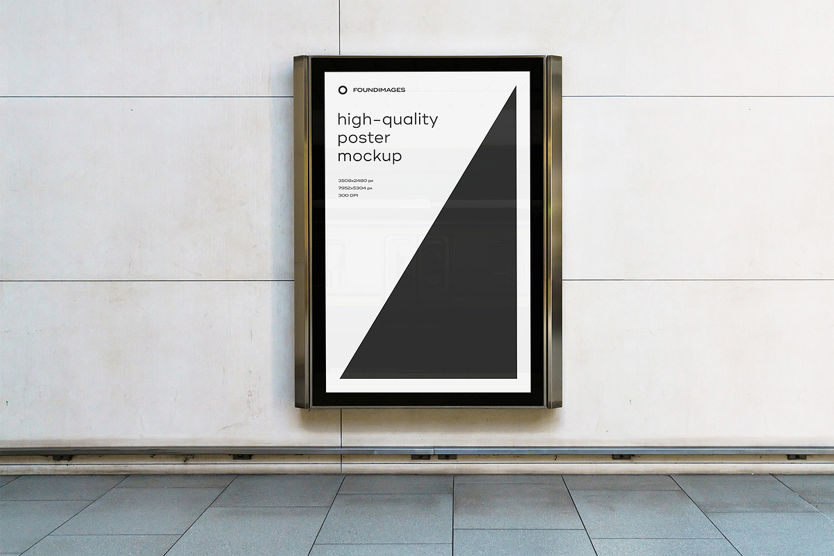 Subway Poster Mockup Bundle Metro, an Advertising Mockup by FoundImages (Photo 18 of 61)