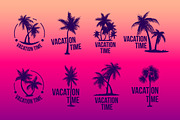 8 Tropical Palm logo illustration, an Object Illustration by Artha Design Studio (Thumbnail 2 of 3)