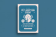 Retro Pet Adoption Event Flyer, a Flyer Template by Guuver (Thumbnail 1 of 3)
