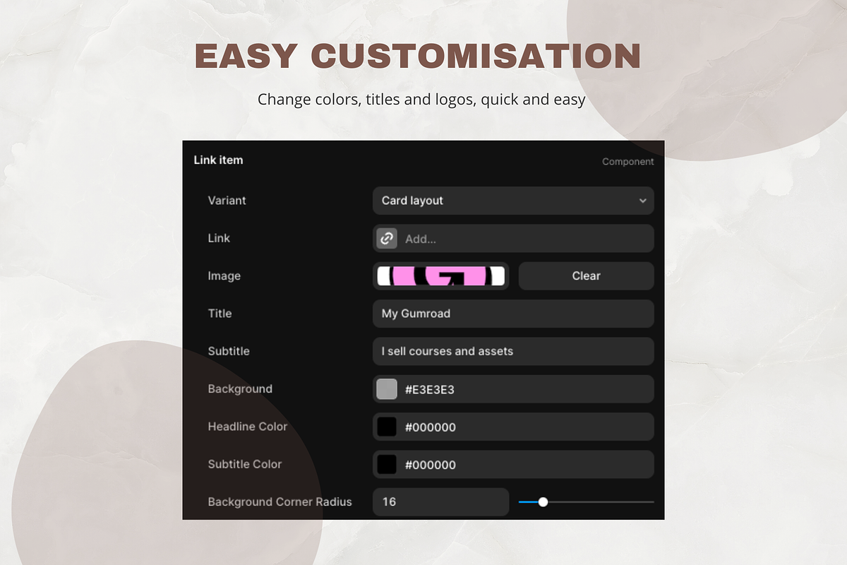 Link In Bio - Framer template, a Landing Page Template by Blue Monkey Media (Photo 4 of 8)