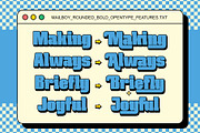 Mailboy - Rounded Bold, a Sans Serif Font by Graptail (Thumbnail 9 of 10)
