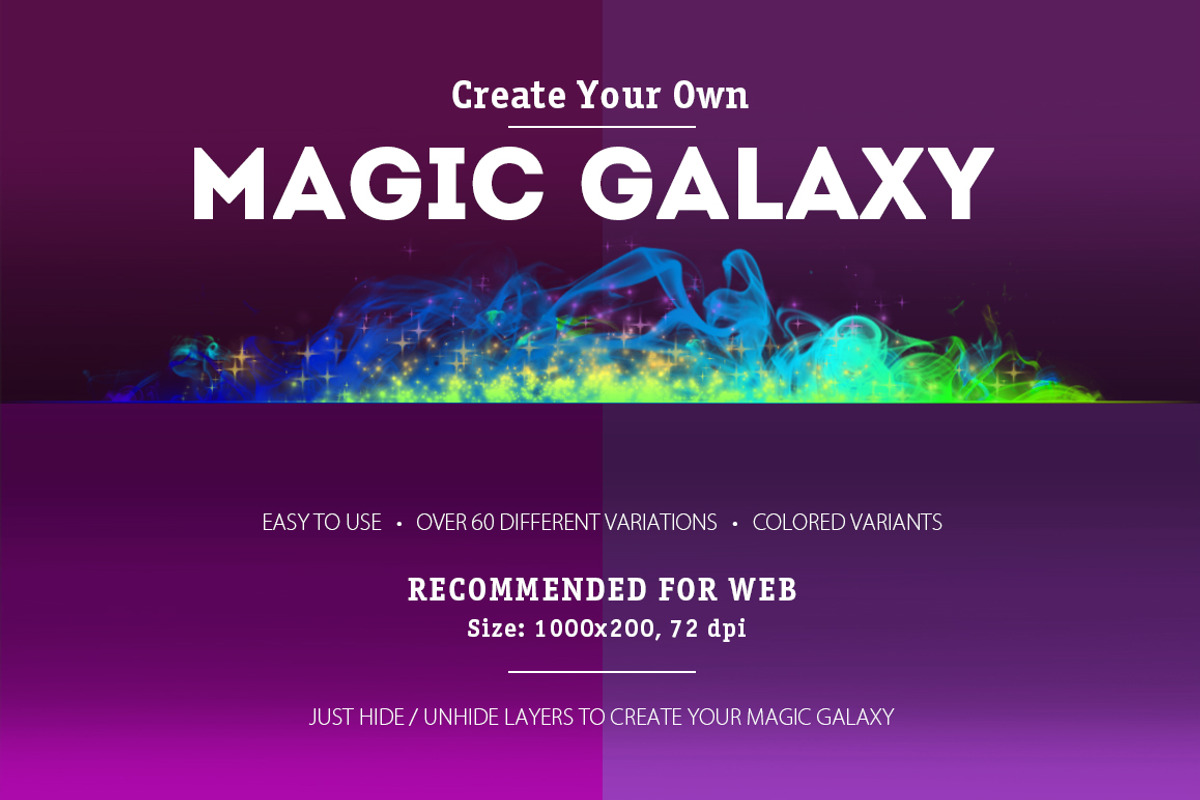 Magic Galaxy [Dvider Generator], a Templates & Theme by CleanLines (Photo 1 of 4)