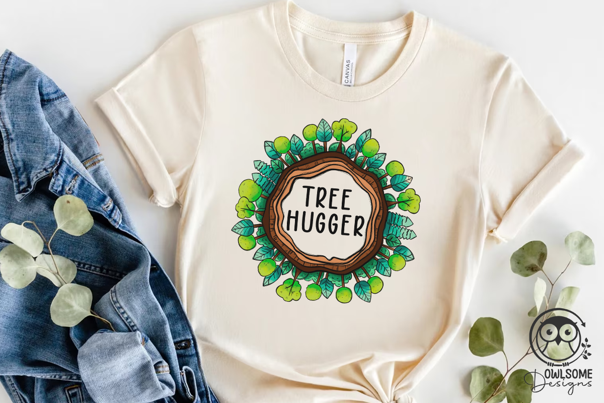 Tree Hugger Earth Day Png, a Graphic by Owlsome.Designs (Photo 3 of 6)
