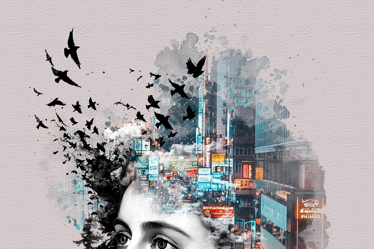 Surreal Double Exposure Photo Effect, a Brushes & More by MRI STUDIO (Photo 10 of 19)
