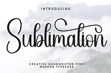 Sublimation | Script Font