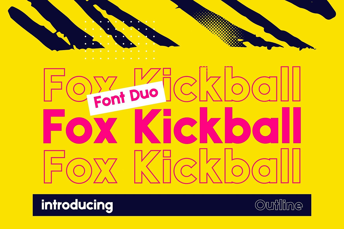 Fox Kickball Font Duo, a Sans Serif Font by Fox7 By Rattana (Photo 1 of 11)