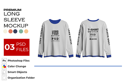 Premium Long Sleeve Mockup, an Apparel Mockup by DigitAuras