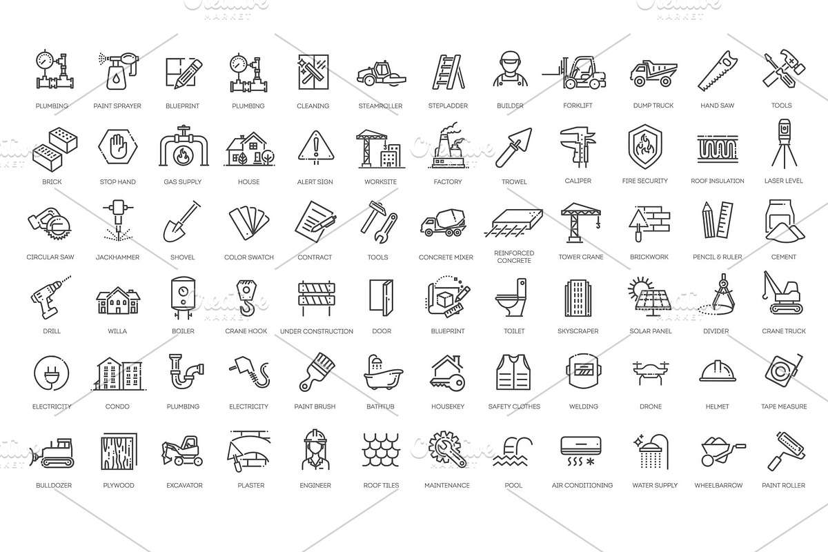 Building Icons, a Work Illustration by Tettygreen (Photo 1 of 3)
