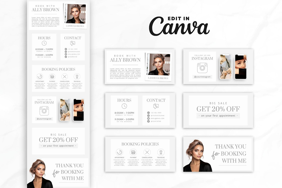 Lash Tech Acuity Scheduling • Canva, a Websites & App Template by OniriqveDesigns (Photo 2 of 8)
