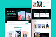 Real Estate Landing Page Template, an UI Kit Template by Tanvir Ahammed Tamim (Thumbnail 1 of 3)