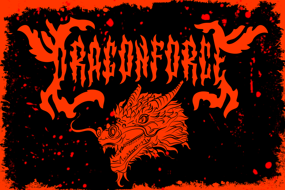 Death Fire - Metal Font, a Font by PutraCetol Studio (Photo 2 of 11)