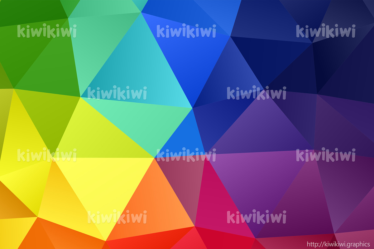 Rainbow colors triangular shapes, a Pattern Graphic by PSDgraphics