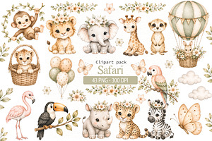 Safari Animals Clipart