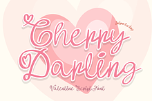 Cherry Darling is Script Font